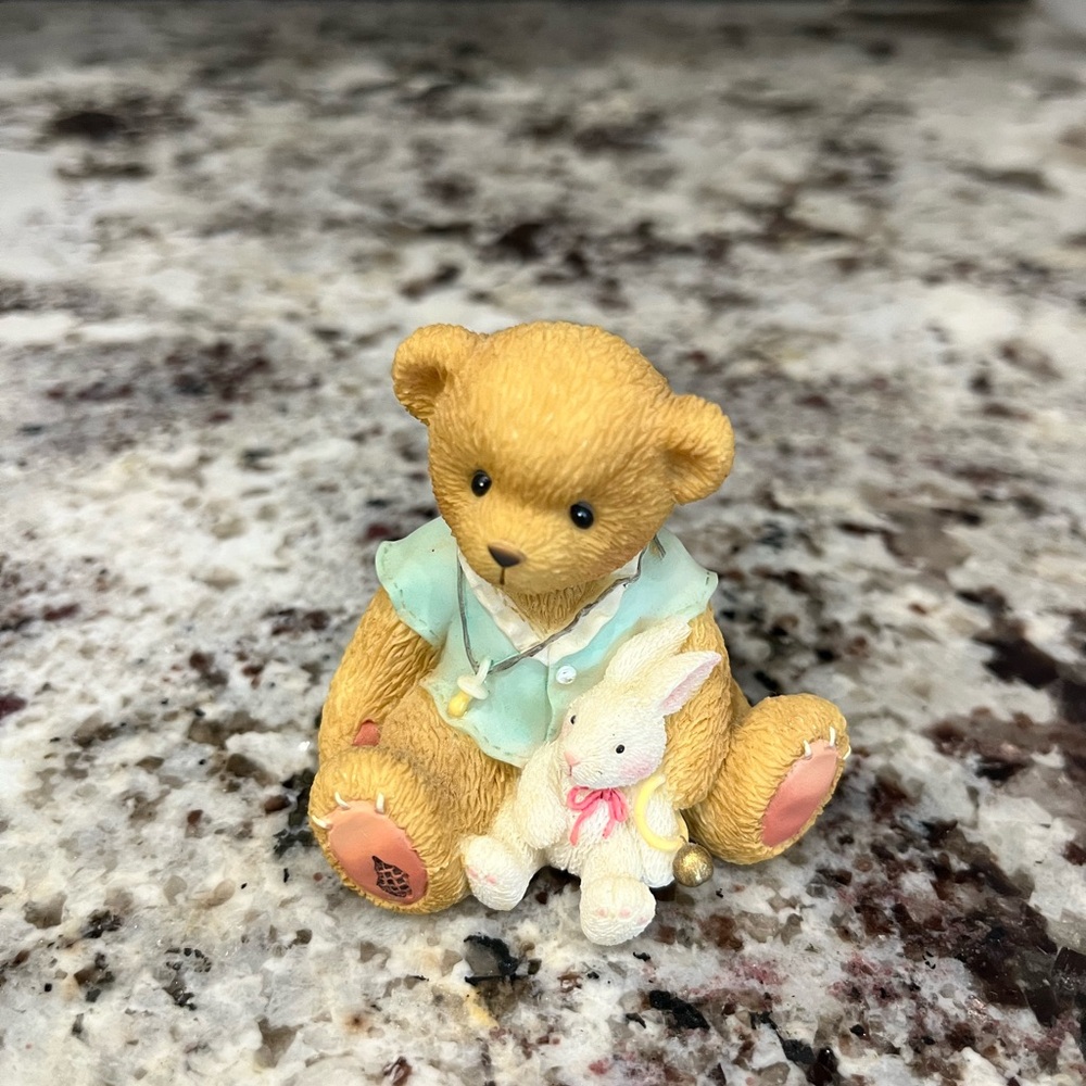Cherished Teddies “New Baby” figurine. 663875. Circa 1999.